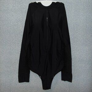 Nova Black Long Sleeve Swimsuit XL